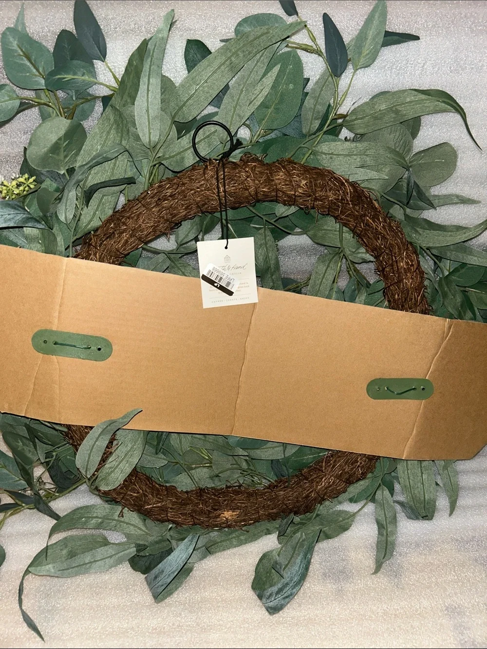 Hearth & Hand Faux Eucalyptus Wreath - 24”Diameter Green